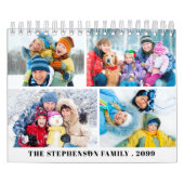 Simple Custom Photo Collage 4 Per Month Kalender (Titelbild)