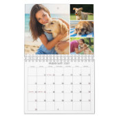 Simple Custom Photo Collage 4 Per Month Kalender (Feb 2027)