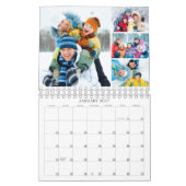 Simple Custom Photo Collage 4 Per Month Kalender (Jan 2027)