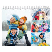 Simple Custom Photo Collage 4 Per Month Kalender (Titelbild)