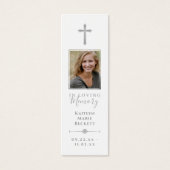 Simple Custom Photo Memorial Bookmarks (Vorderseite)