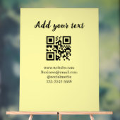 simple custom QR code add your name text  Classic  Acrylschild (Neutral)
