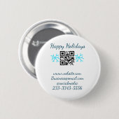 simple custom QR code add your name text  Classic  Button (Vorne & Hinten)