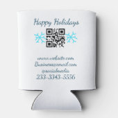 simple custom QR code add your name text Classic Dosenkühler (Rückseite)