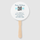 simple custom QR code add your name text  Classic  Fächer (Rückseite)