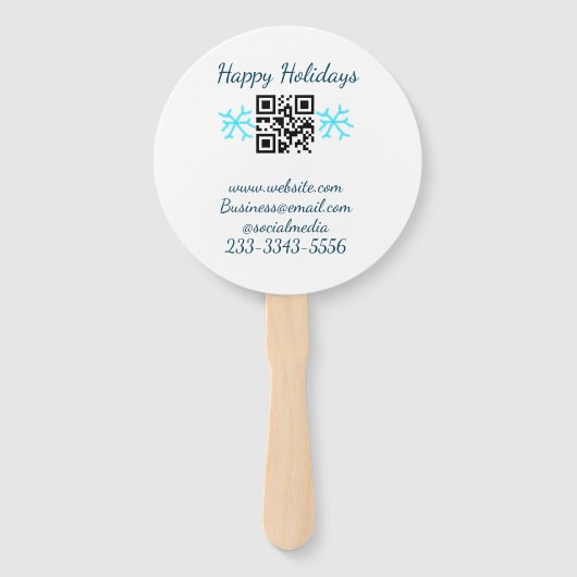 simple custom QR code add your name text  Classic  Fächer (Vorderseite)