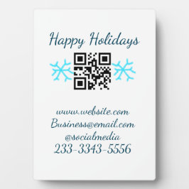 simple custom QR code add your name text  Classic  Fotoplatte