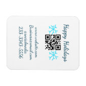 simple custom QR code add your name text  Classic  Magnet (Horizontal)