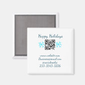 simple custom QR code add your name text  Classic  Magnet (Vorderseite/Rückseite)
