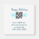 simple custom QR code add your name text  Classic  Magnet (Vorne)