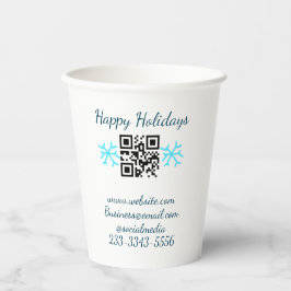 simple custom QR code add your name text  Classic  Pappbecher