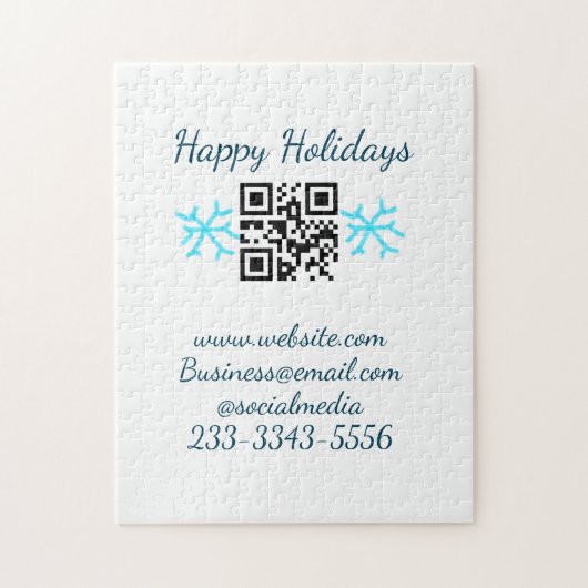 simple custom QR code add your name text  Classic  Puzzle (Vertikal)