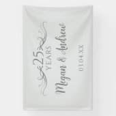 Simple Custom Script 25th Wedding Anniversary Banner (Vertikal)