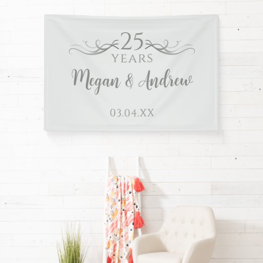 Simple Custom Script 25th Wedding Anniversary Banner (InSitu)