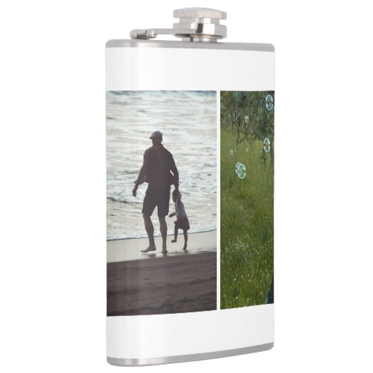 Simple Custom Two Photo Flachmann (Rechts)
