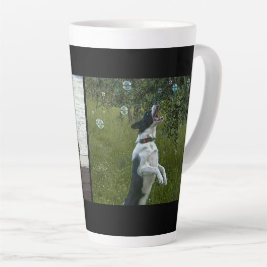 Simple Custom Two Photo Milchtasse (Rechte Ecke)