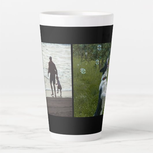 Simple Custom Two Photo Milchtasse (Vorderseite)