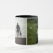 Simple Custom Two Photo Tasse (Zentrum)