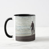 Simple Custom Two Photo Tasse (Links)
