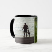 Simple Custom Two Photo Tasse (Vorderseite Links)