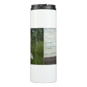 Simple Custom Two Photo Thermosbecher (Rückseite)