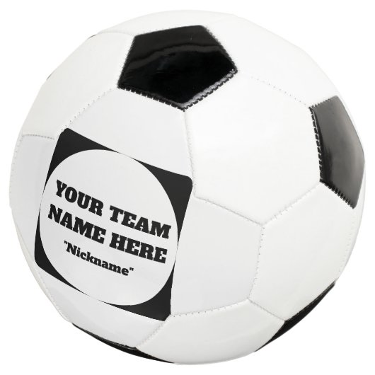 Simple Customisable Soccer Team Name  Fußball (Dreiviertel)