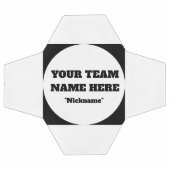 Simple Customisable Soccer Team Name  Fußball (Flach)