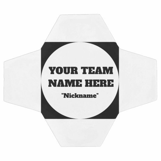 Simple Customisable Soccer Team Name Fußball (Flach)