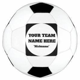 Simple Customisable Soccer Team Name  Fußball