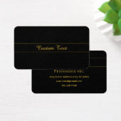 Simple Customizable Gold & Black Text Design  (Schreibtisch)
