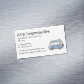 Simple Cute Campervan Hire Business Card Magnetische Visitenkarte (Beispiel)