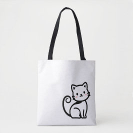 Simple Cute Cat Tasche