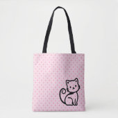 Simple Cute Cat Tasche (Vorderseite)