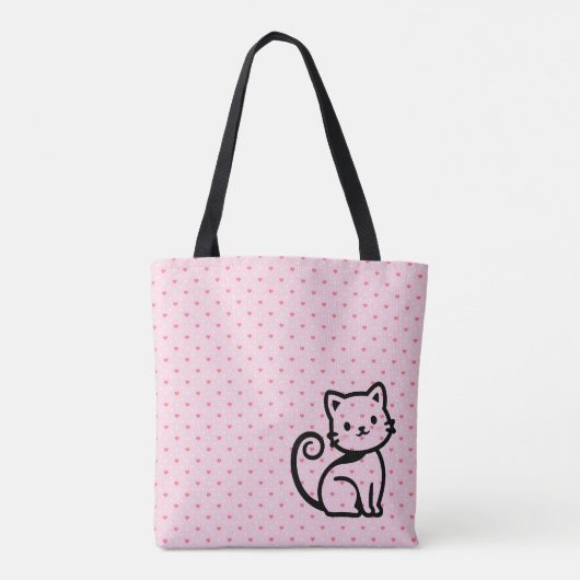 Simple Cute Cat Tasche (Rückseite)