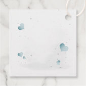 Simple cute little cartoon zebra geschenkanhänger (Rückseite)