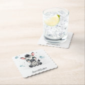 Simple cute little cartoon zebra untersetzer (Vor Ort)