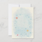 Simple cute little mermaid dankeskarte (Rückseite)