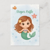 Simple cute little mermaid enclosure card begleitkarte (Vorderseite)