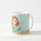Simple cute little mermaid kaffeetasse (VorderseiteRechts)