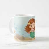 Simple cute little mermaid kaffeetasse (Vorderseite Links)