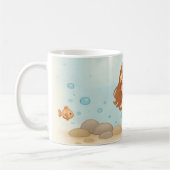 Simple cute little mermaid kaffeetasse (Links)