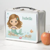 Simple cute little mermaid  metall brotdose (Beispiel)