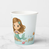 Simple cute little mermaid pappbecher (Vorderseite)