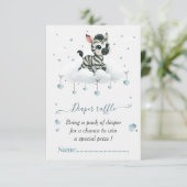 Simple cute little zebra baby shower begleitkarte (Stehend Vorderseite)