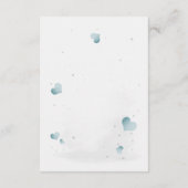 Simple cute little zebra baby shower begleitkarte (Rückseite)