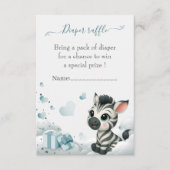 Simple cute little zebra baby shower begleitkarte (Vorderseite)