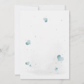 Simple cute little zebra baby shower einladung (Rückseite)