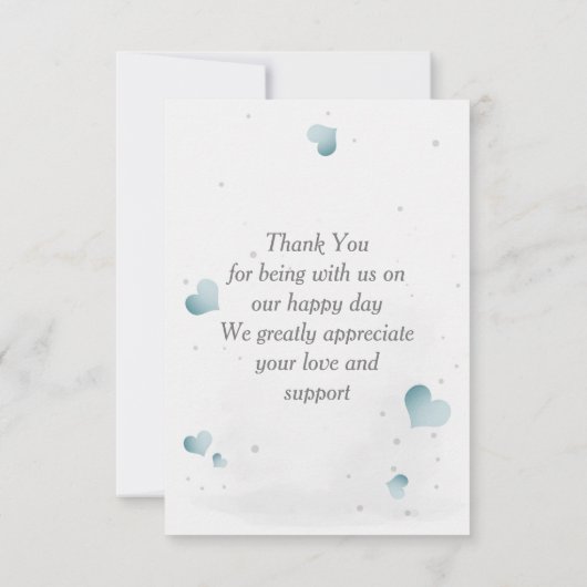 Simple cute little zebra  dankeskarte (Rückseite)