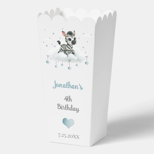 Simple cute little zebra geschenkschachtel (Rückseite)