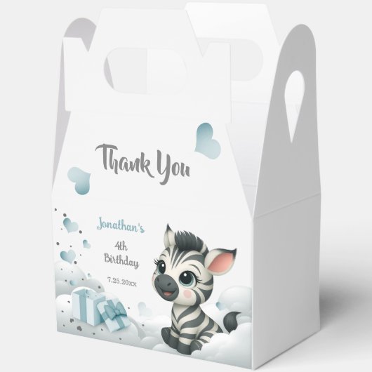 Simple cute little zebra geschenkschachtel (Offen)